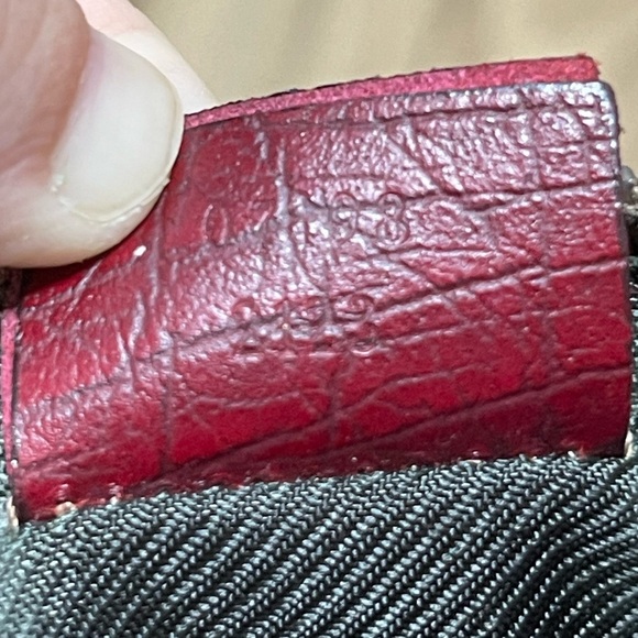 Gucci GG Canvas Boat Baguette Bag Red - Picture 8 of 11